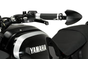 Puig Fold Black / Silver Bar End Mirrors - Motorcycle Performance Store