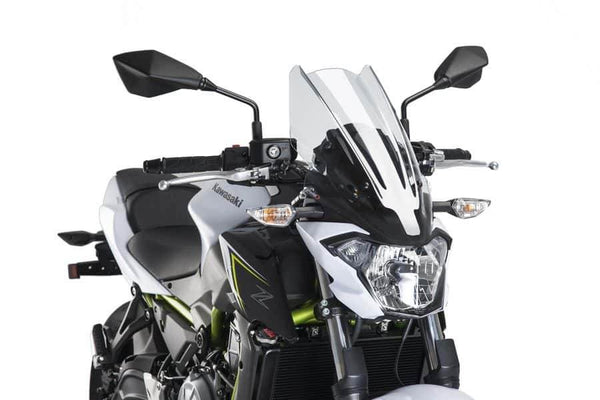 Puig Naked New Generation Touring Screen Kawasaki Z650 - 2017-19 - Motorcycle Performance Store