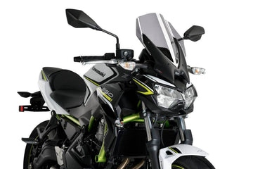 Puig Naked New Generation Touring Screen Kawasaki Z650 2020-25 - Motorcycle Performance Store