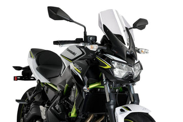 Puig Naked New Generation Touring Screen Kawasaki Z650 2020-25 - Motorcycle Performance Store