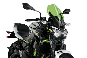 Puig Naked New Generation Touring Screen Kawasaki Z650 2020-25 - Motorcycle Performance Store