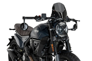 Puig New Generation Sport Screen Ducati Scrambler 800 2023-25 - Motorcycle Performance Store