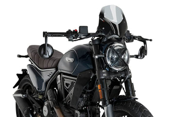 Puig New Generation Sport Screen Ducati Scrambler 800 2023-25 - Motorcycle Performance Store