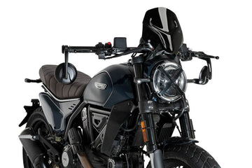 Puig New Generation Sport Screen Ducati Scrambler 800 2023-25 - Motorcycle Performance Store