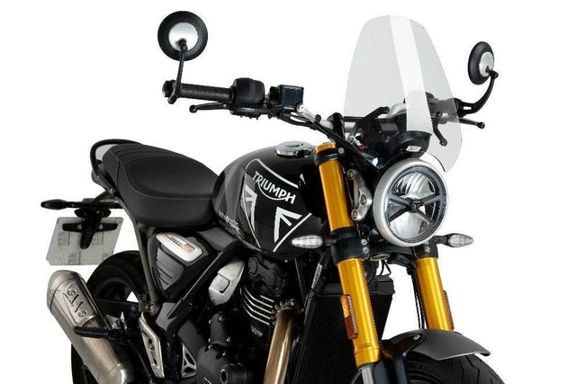 Puig New Generation Sport Screen Triumph Scrambler 400 X 2024-26 - Motorcycle Performance Store