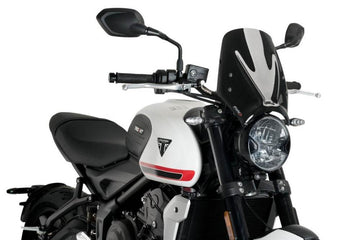 Puig New Generation Sport Screen Triumph Trident 660 2021-25 - Motorcycle Performance Store