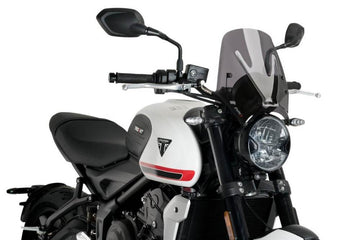 Puig New Generation Sport Screen Triumph Trident 660 2021-25 - Motorcycle Performance Store