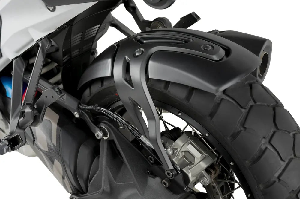 Puig Rear Hugger Fender Mudguard For BMW F800 GT (2013-2020) – Matte Black, ABS Plastic, Bolt-On
