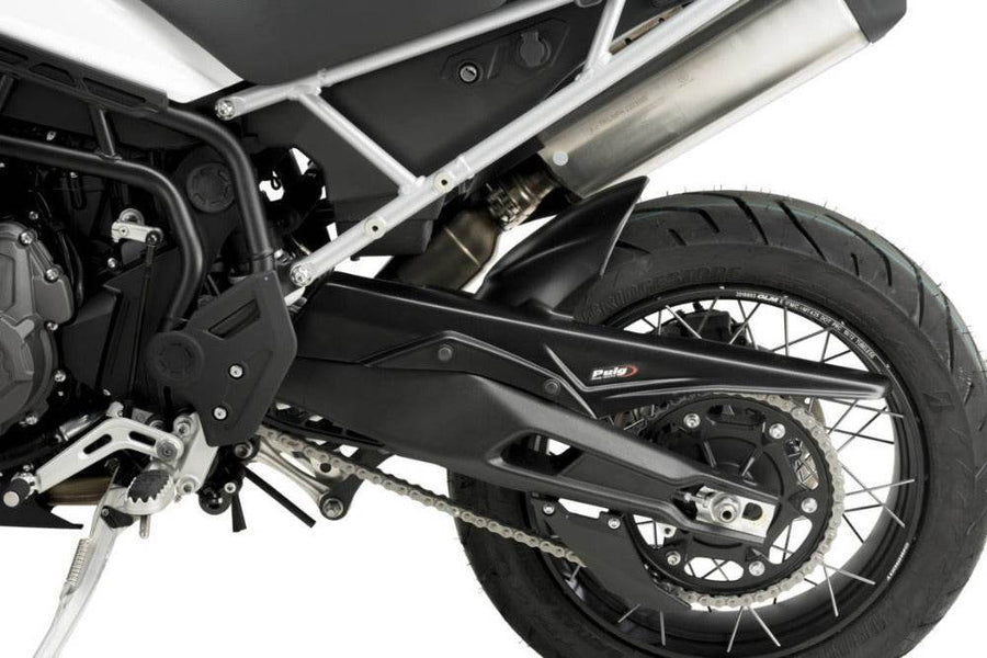 Puig Black Rear Hugger Triumph Tiger 900 2020-25 - Motorcycle Performance Store