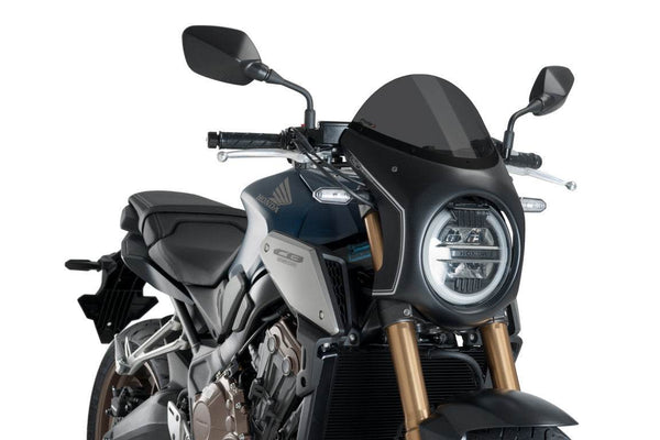 Puig Retro Semi Fairing - Honda CB650R 2019-23 - Motorcycle Performance Store