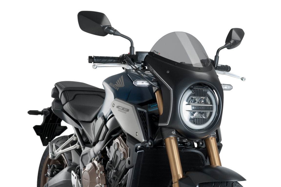 Puig Retro Semi Fairing - Honda CB650R 2019-23 - Motorcycle Performance Store