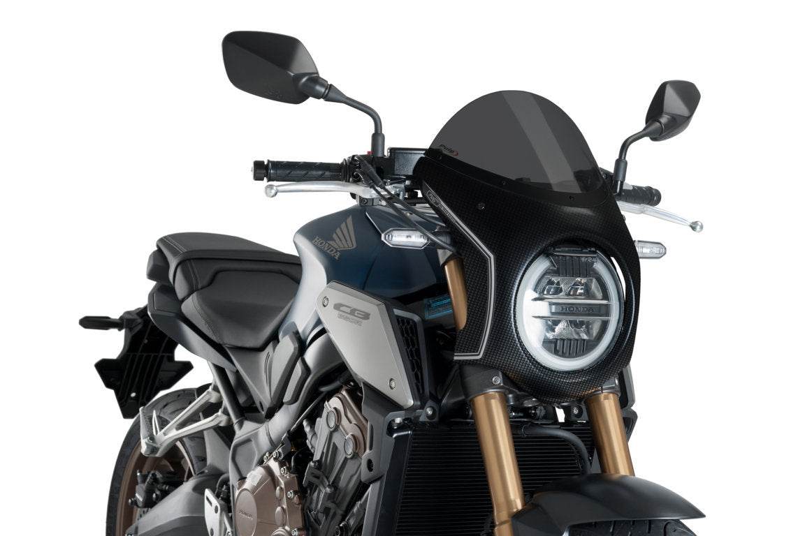 Puig Retro Semi Fairing - Honda CB650R 2019-23 - Motorcycle Performance Store