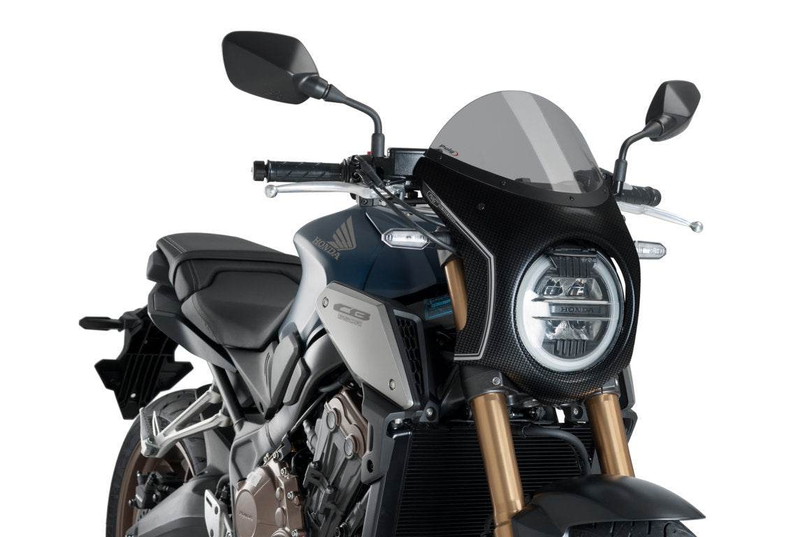 Puig Retro Semi Fairing - Honda CB650R 2019-23 - Motorcycle Performance Store