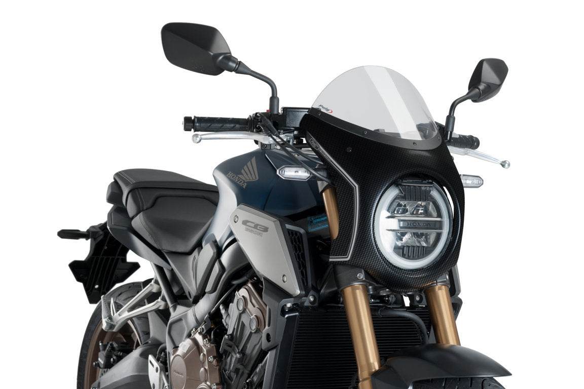 Puig Retro Semi Fairing - Honda CB650R 2019-23 - Motorcycle Performance Store