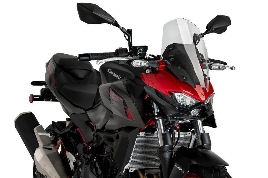 Puig Touring Screen Kawasaki Z500 2024-25 - Motorcycle Performance Store