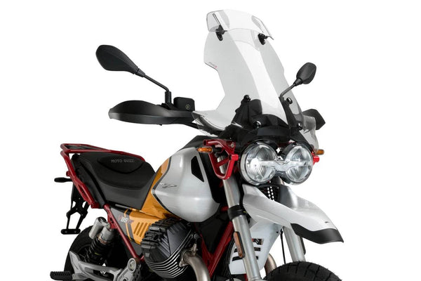 Puig Touring Screen with Visor Moto Guzzi V85 TT 2019-25 - Motorcycle Performance Store