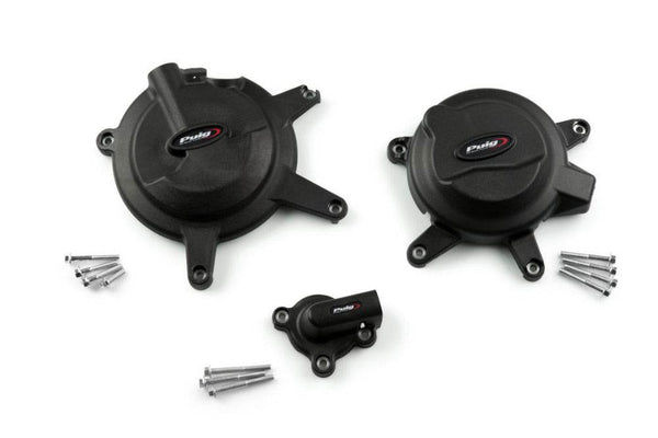 Puig Track Engine Covers Kawasaki Ninja 400 2018-24 - Motorcycle Performance Store