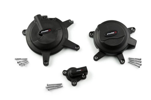 Puig Track Engine Covers Kawasaki Ninja 400 2018-24 - Motorcycle Performance Store