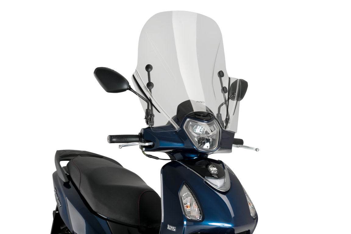 Puig Trafic Windshield - Peugeot Tweet 125 Active 2023 - Motorcycle Performance Store