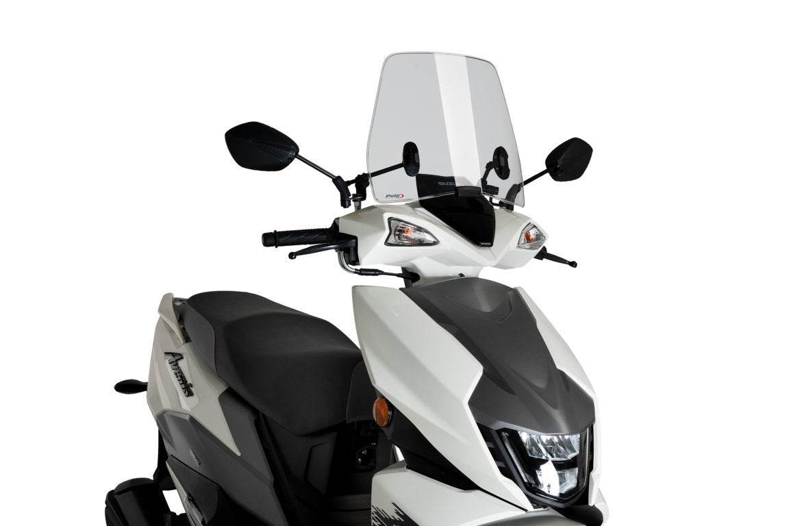 Puig Trafic Windshield - Suzuki Avenis 125i 2021-24 - Motorcycle Performance Store