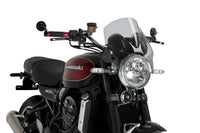 Puig Windy universal screen for round headlight motorcycles in a Clear finish
