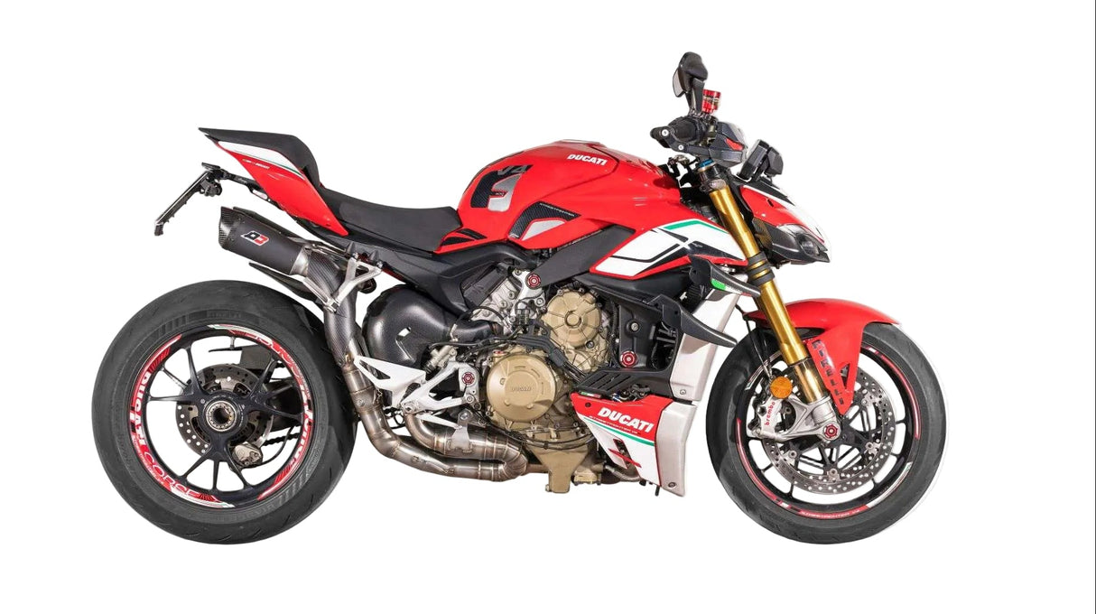 QD Black Underseat Exhaust System Ducati Streetfighter V4  S 2021-24 - Full Exhaust System