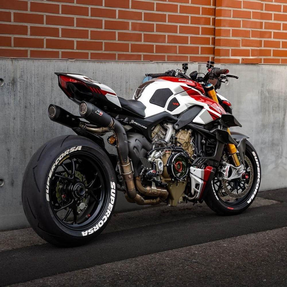 QD Black Underseat Exhaust System Ducati Streetfighter V4  S 2021-24 - Full Exhaust System