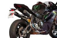 QD Dark Matter Twin Underseat Silencers Ducati Panigale V2 2025-26 - Slip on Silencer