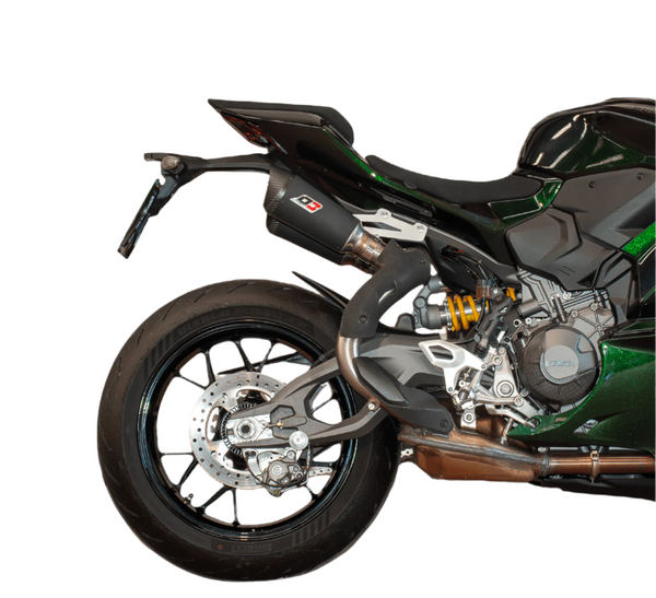 QD Dark Matter Twin Underseat Silencers Ducati Panigale V2 2025-26 - Slip on Silencer