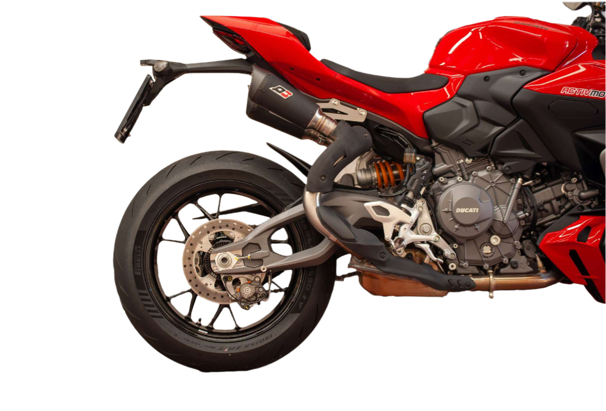 QD Dark Matter Twin Underseat Silencers Ducati Streetfighter V2 2025-26 - Slip on Silencer