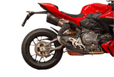 QD Dark Matter Twin Underseat Silencers Ducati Streetfighter V2 2025-26 - Slip on Silencer