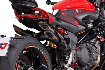 QD Power Gun Titanium Silencers MV Agusta Brutale 1000 RR 2019-24 - Motorcycle Performance Store