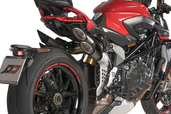 QD Power Gun Titanium Silencers MV Agusta Brutale 1000 RR 2019-24 - Motorcycle Performance Store