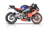 QD Titanium Gunshot Dark Full System Aprilia RS660 2020-24 - Motorcycle Performance Store