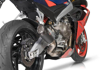 QD Titanium Gunshot Dark Full System Aprilia Tuono 660 2020-24 - Motorcycle Performance Store