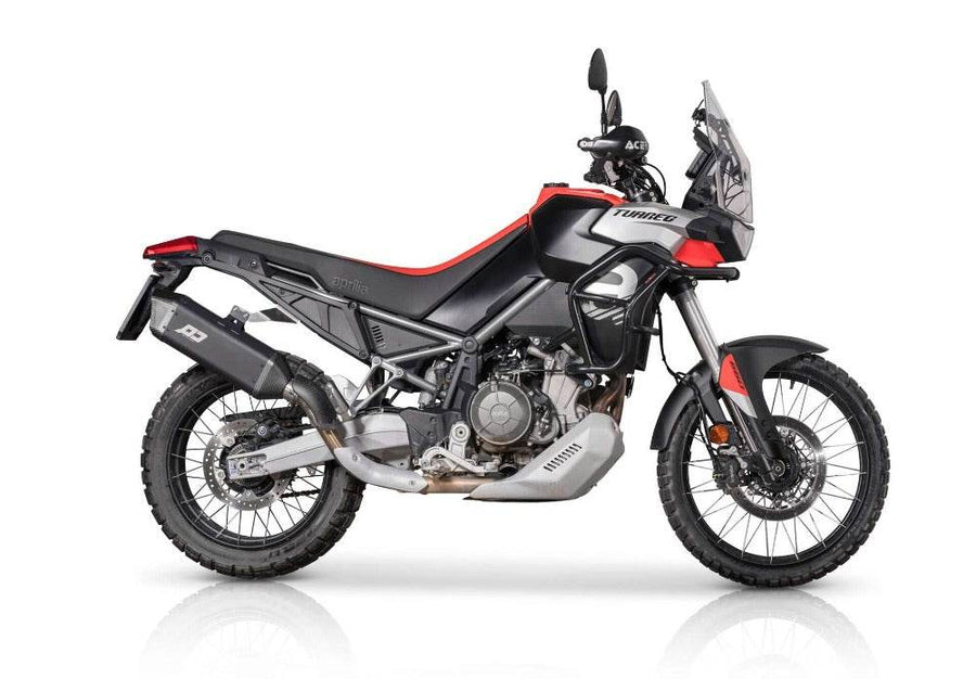 QD Tourance Dark Silencer Aprilia Tuareg 660 2022-24 - Motorcycle Performance Store