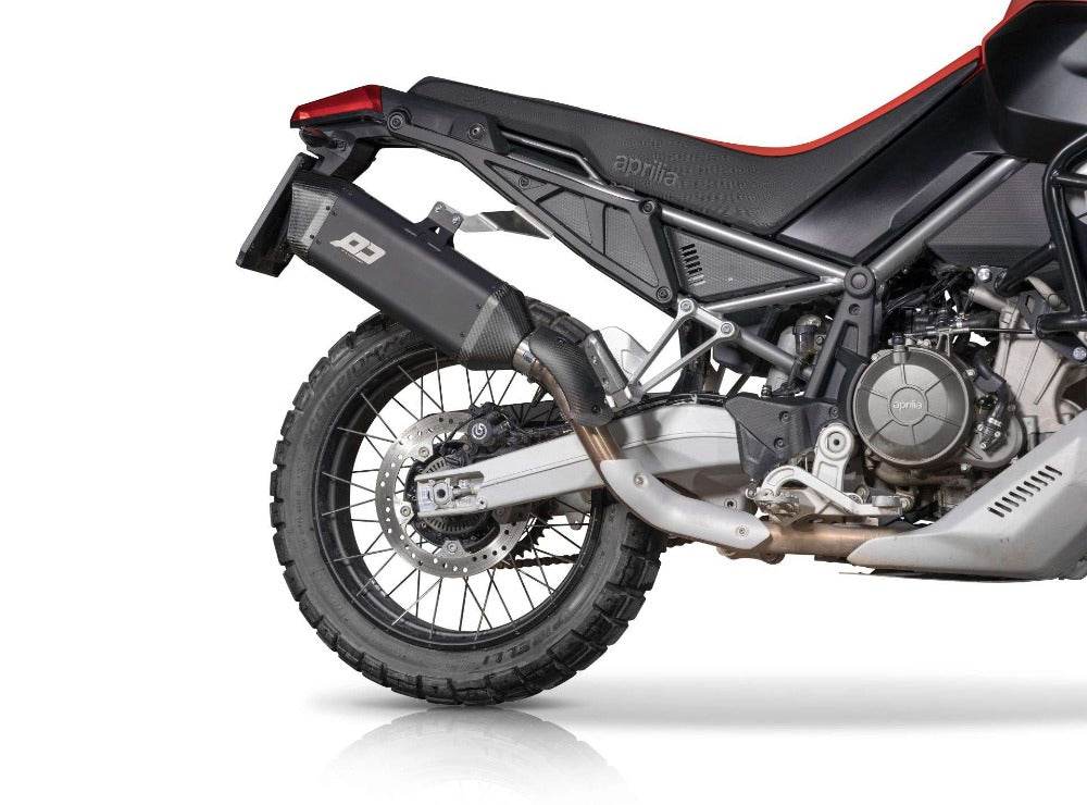 QD Tourance Dark Silencer Aprilia Tuareg 660 2022-24 - Motorcycle Performance Store