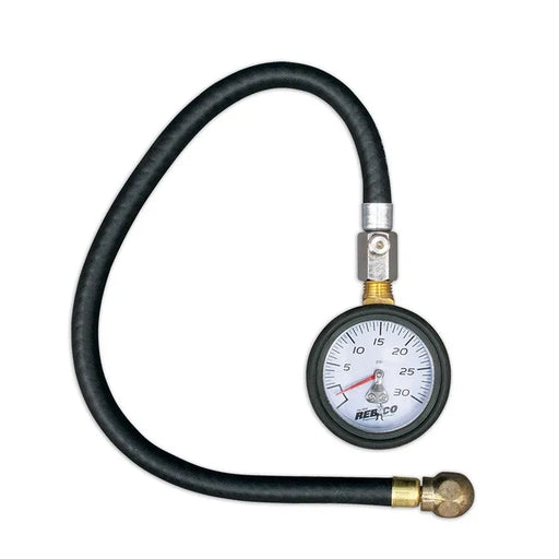 Rebco Tyre Pressure Gauge: 0-30 PSI - Motorcycle Performance Store 