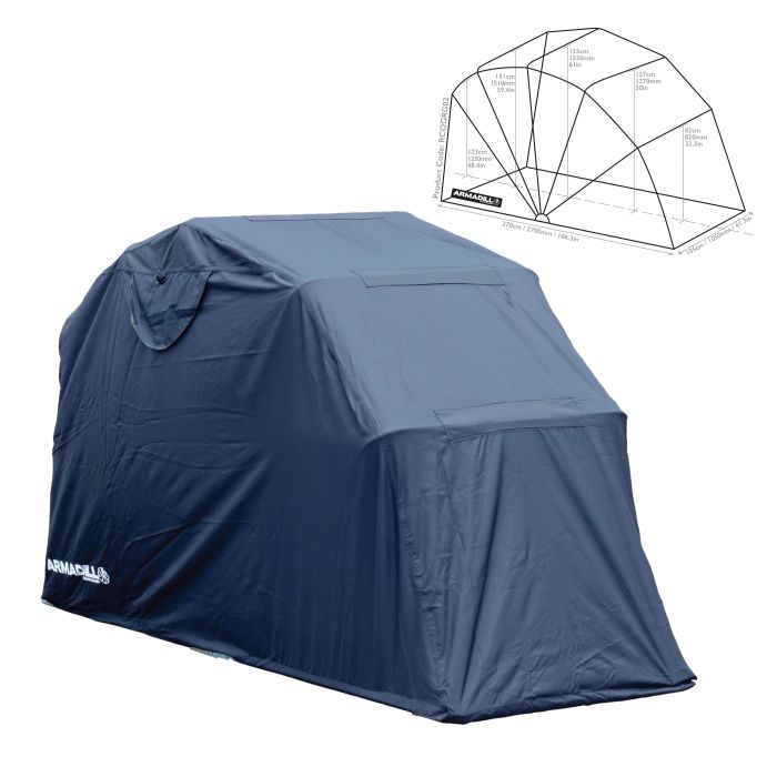 Armadillo Waterproof Motorcycle Garage Shelter | Small
