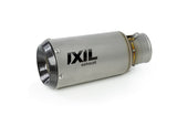 Ixil Race Xtrem stainless steel slip-on silencer with carbon fibre end cap fitted to KTM 790 Adventure 2023–2026_2