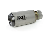 Ixil Race Xtrem stainless steel slip-on exhaust with carbon fibre end cap fitted to CF Moto 800MT 2025–2026