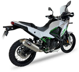 Ixil Rally Series stainless steel silencer fitted to Kawasaki KLE 500 SE 2026 hexoval exhaust_2