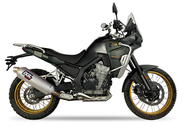 IXIL Rally R Silencer for Kove 800 X Rally in Satin Matte Stainless Steel