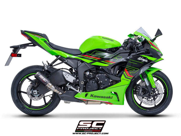 SC Project CR-T Carbon Silencer Kawasaki ZX-6R 2024-25 - Motorcycle Performance Store
