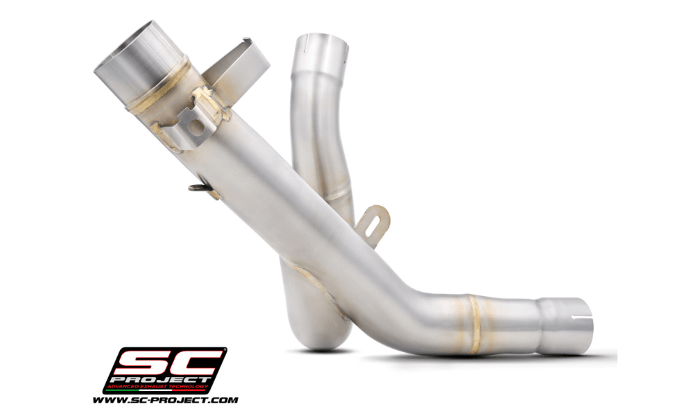SC Project Decat Link Pipe Ducati Desert-X 2022-25 - Motorcycle Performance Store
