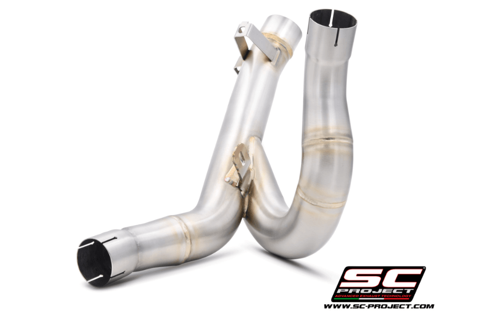 SC Project Decat Link Pipe Ducati Desert-X 2022-25 - Motorcycle Performance Store