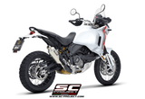 SC Project Rally Raid Titanium Silencer Ducati Desert-X 2022-25 - Motorcycle Performance Store