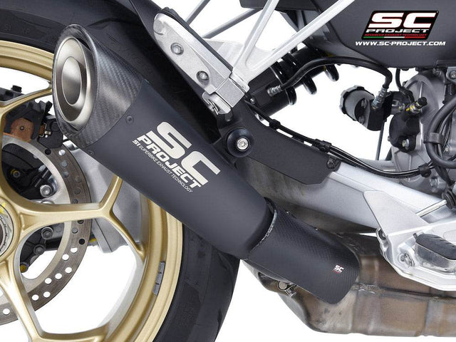 SC Project S1 Black Titanium Silencer Moto Guzzi V100 Mandello 2023-24 - Motorcycle Performance Store