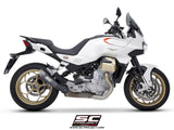 SC Project S1 Black Titanium Silencer Moto Guzzi V100 Mandello 2023-24 - Motorcycle Performance Store