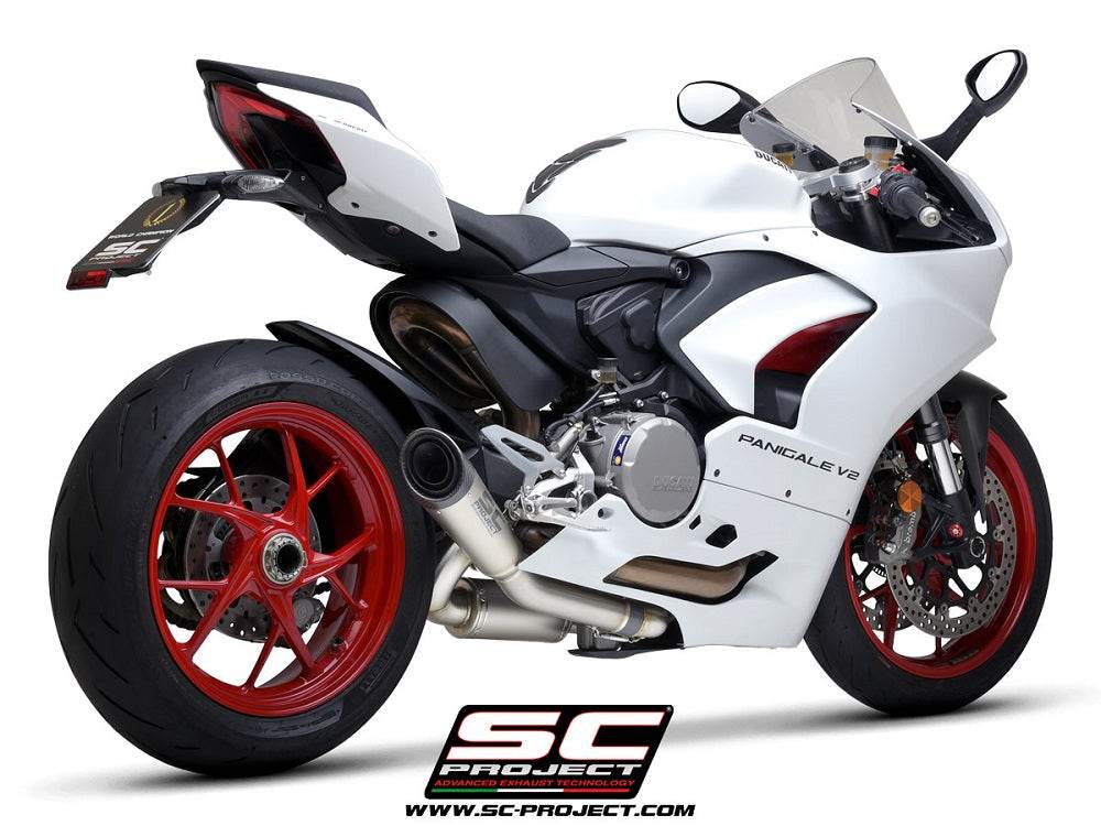 SC Project S1 Titanium Half System Ducati Panigale V2 2020-24 - Motorcycle Performance Store